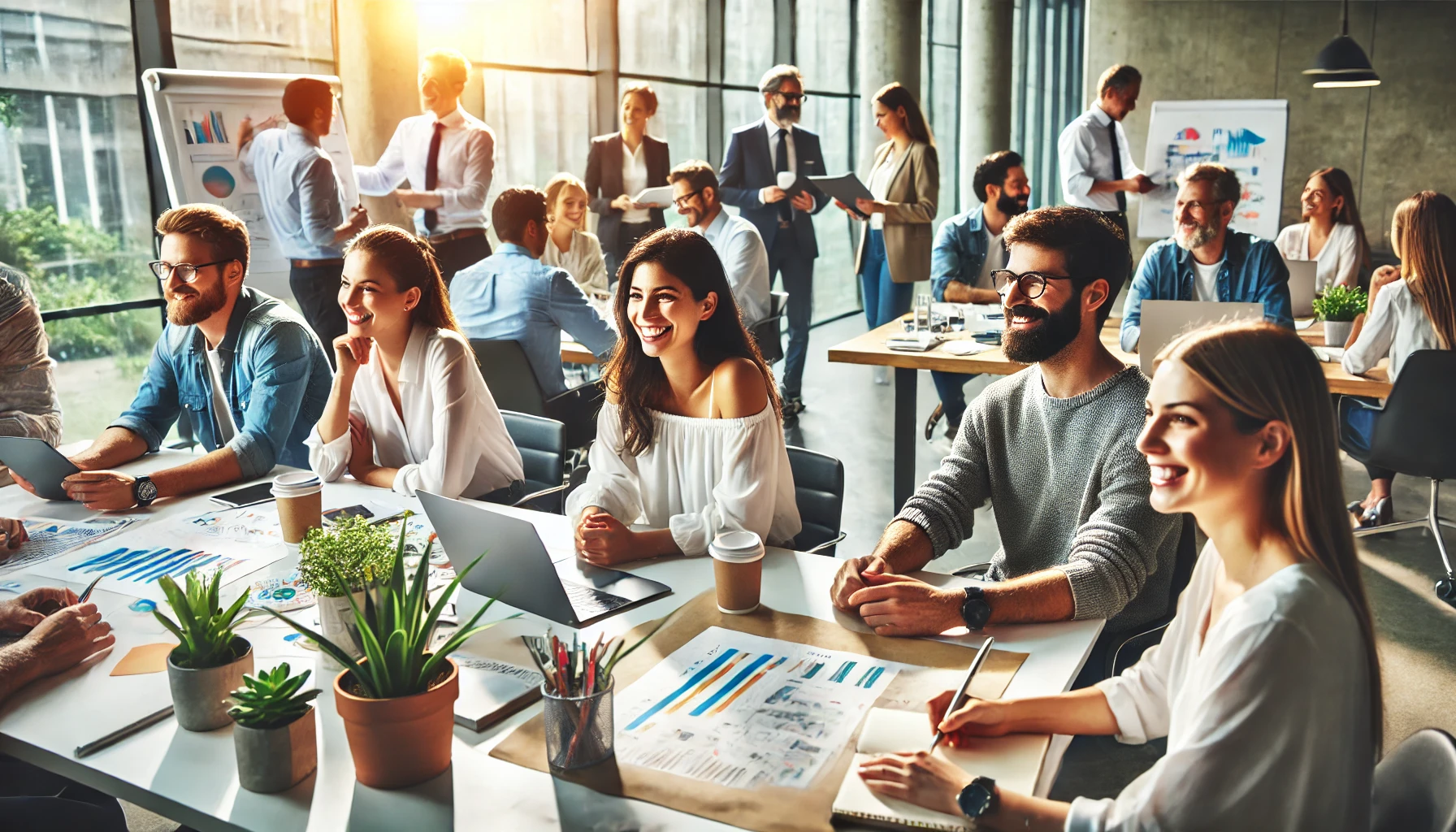 personas trabajando en una oficina